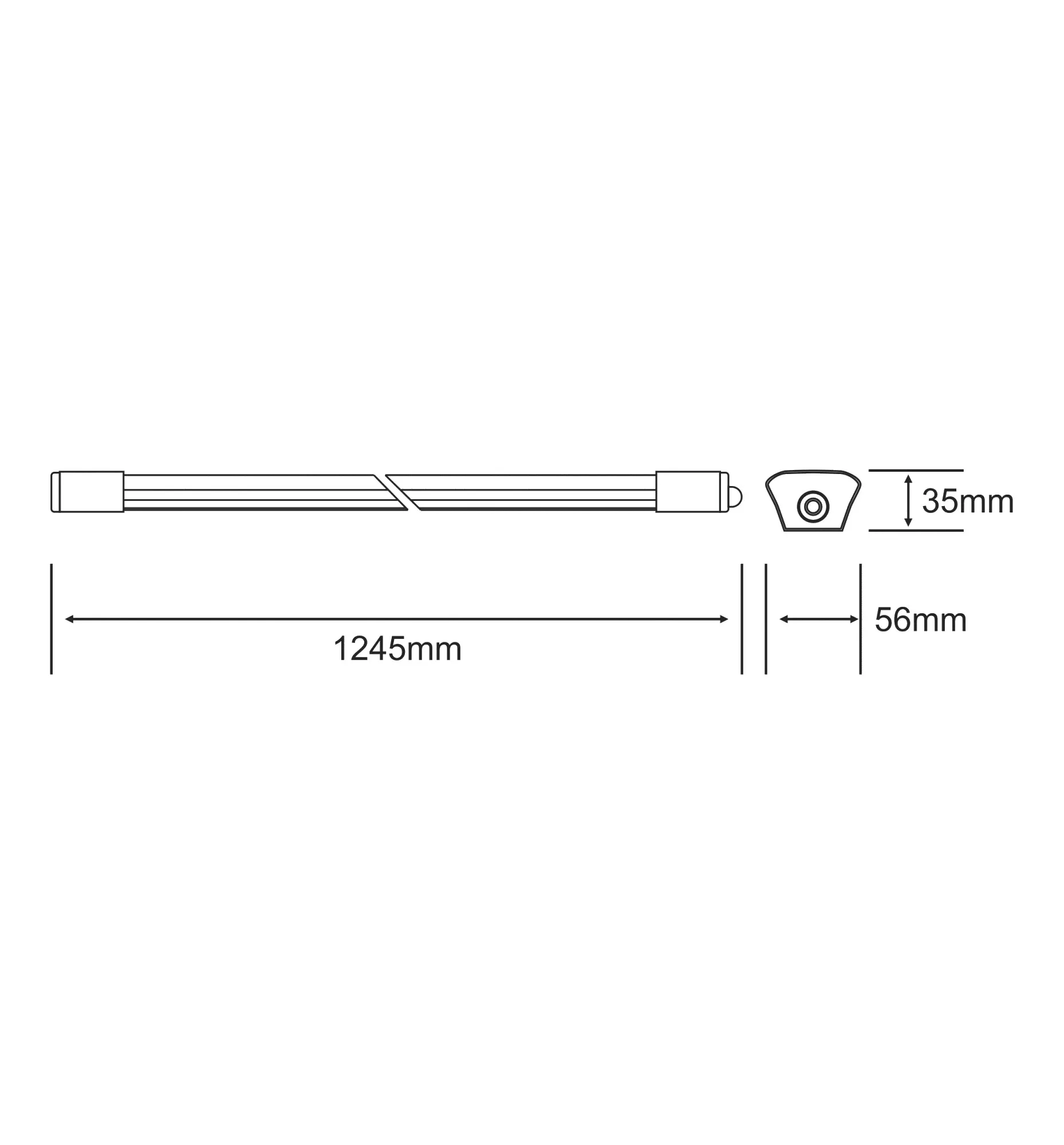 2109220010  Linesta Y2 Supervision Surface LED IP65 Tri-Proof 1.2m 36W, 4000K, 130°